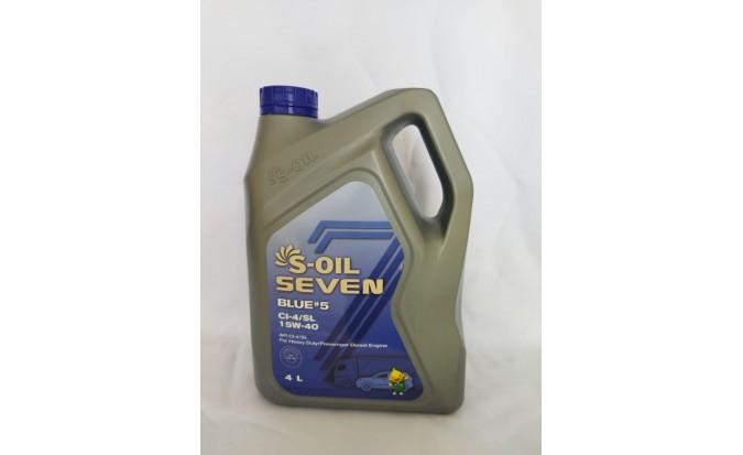 LUBRICANTE S-OIL7  CI-4/SL 15W40 6LT