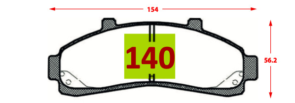 Pastilla de Freno 140