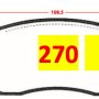 Pastilla de Freno 270