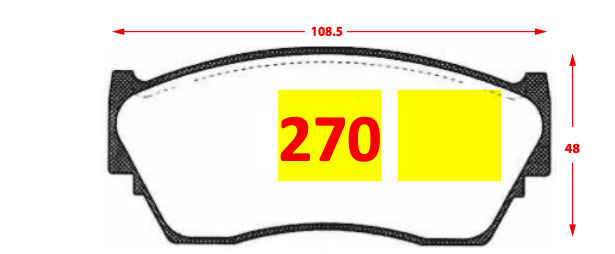 Pastilla de Freno 270