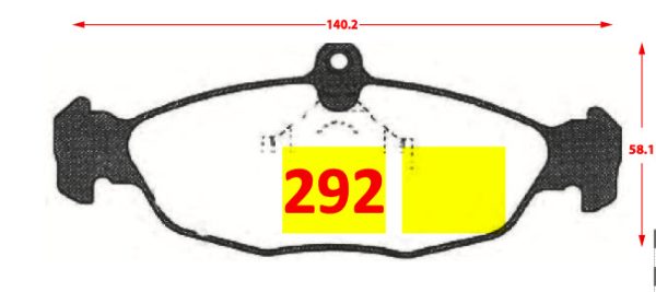 Pastilla de Freno 292