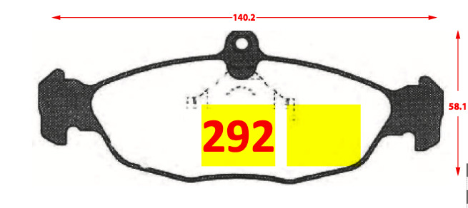 Pastilla de Freno 292