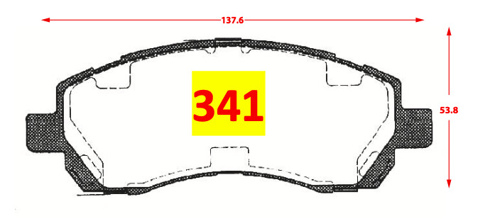 Pastilla de Freno 341