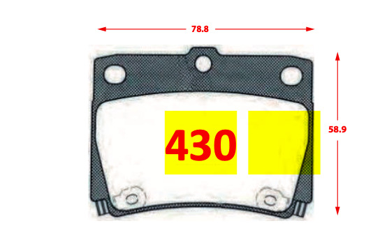 Pastilla de Freno 430