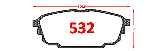 Pastilla de Freno 532