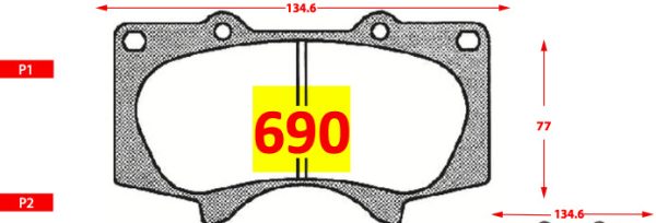 Pastilla de Freno 690
