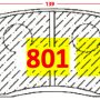 Pastilla de Freno 801