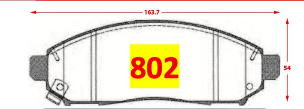 Pastilla de Freno 802