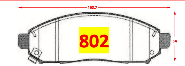 Pastilla de Freno 802