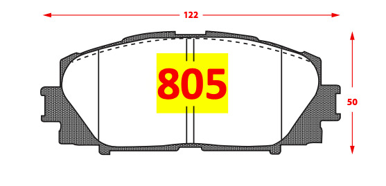 Pastilla de Freno 805