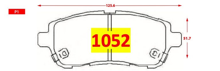 Pastilla de Freno 1052