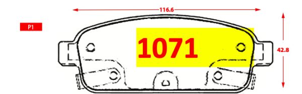 Pastilla de Freno 1071