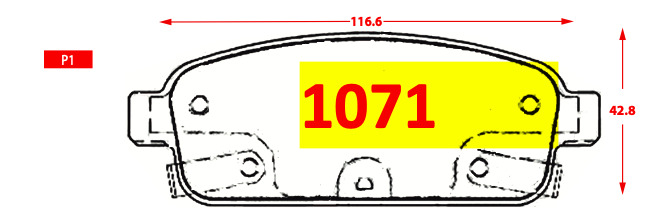 Pastilla de Freno 1071