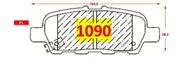 Pastilla de Freno 1090