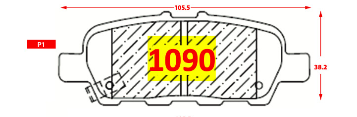 Pastilla de Freno 1090