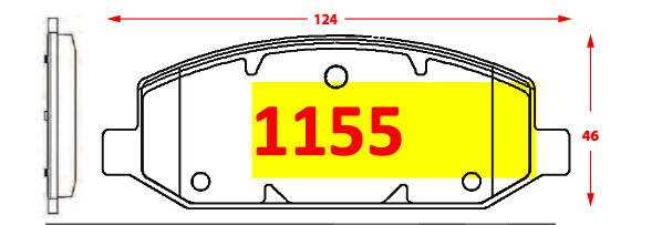 Pastilla de Freno 1155
