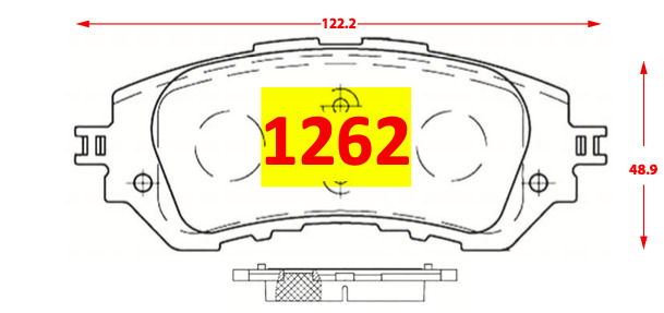 Pastilla de Freno 1262