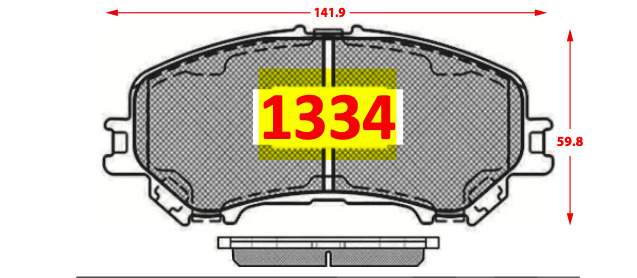 Pastilla de Freno 1334