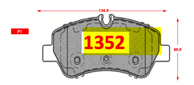 Pastilla de Freno 1352