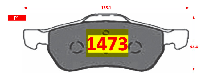 Pastilla de Freno 1473