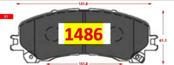 Pastilla de Freno 1486
